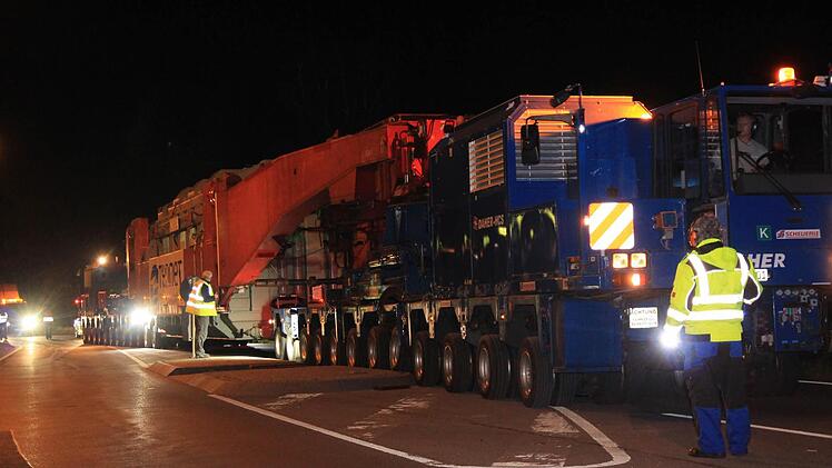 Schwertransporter Bamberg am 5. Mai 2015 Foto: Ferdinand Merzbach