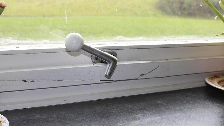 Manche Fenster sind nicht mehr zu öffnen.