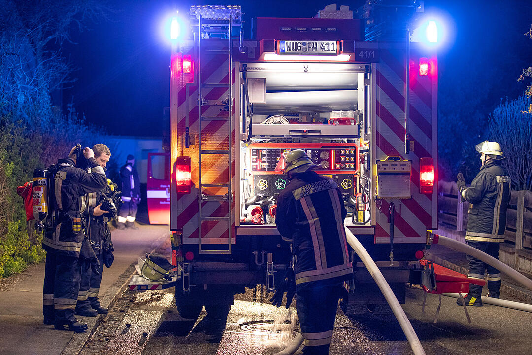 In Weißenburg hat ein Anbau an einer Werkstatt gebrannt