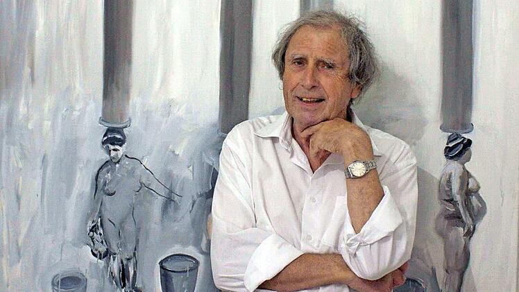 Gert Ressel liebt es, mit seinen Bildern zu provozieren. Hier vor "Lob der Frauen"