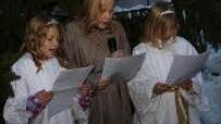 Vivien, Anna und Sophoie beim Prolog in Obertrubach