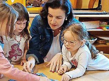 Bundestagsabgeordnete Dorothee Bär (CSU) besuchte den Ramsthaler Kindergarten.