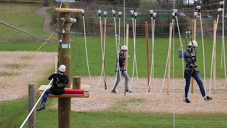 Eindrücke aus dem Hochseilgarten. Foto: Ralf Ruppert