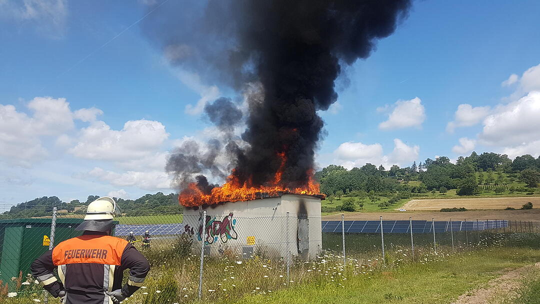 Kreis Bamberg: Brand in Solarpark Unterhaid