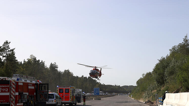 Motorradunfall auf der A73