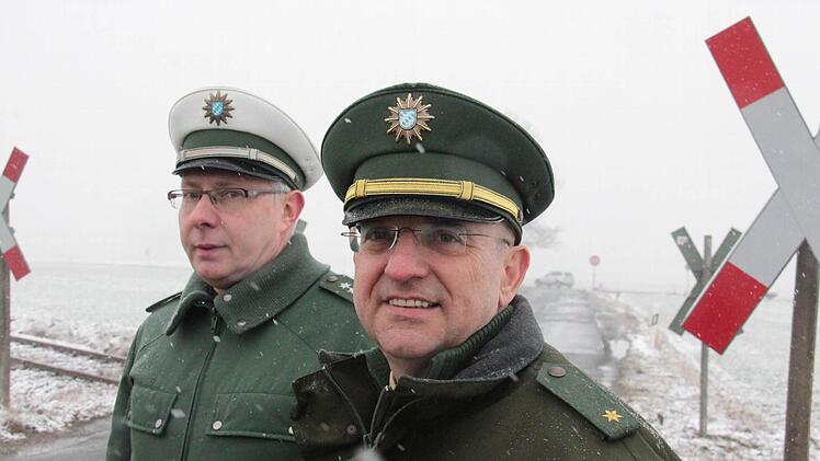 Ulrich Bosecker und Robin Buß von der Coburger Polizei.