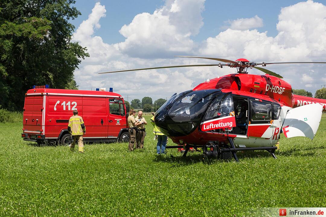 Mann stürzt in Fürth von einem Baum und verletzt sich schwer