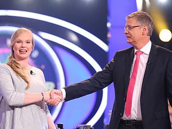 Wer wird Millionär": Katharina Schumacher, Studentin aus Bamberg, ist Kandidatin Foto: RTL / Stefan Gregorowius