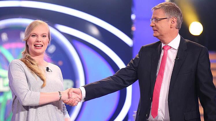 Wer wird Millionär": Katharina Schumacher, Studentin aus Bamberg, ist Kandidatin Foto: RTL / Stefan Gregorowius