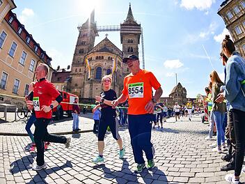 Traumhaftes Wetter am Sonntag, 30. April, beim Weltkulturerbelauf in Bamberg Foto: Matthias Merz