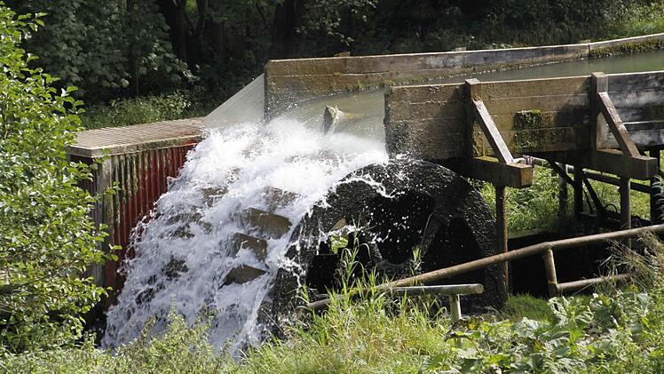 Das bestehende Wasserrad im Trubachtal soll nach dem Willen der Betreiber um ein zweites ergänzt werden. Foto: Reinhard Löwisch