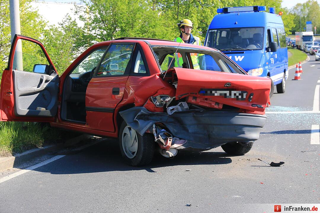 Unfall auf dem Berliner Ring in Bamberg