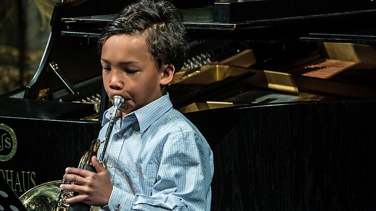 Impressionen von der Matinee "Jugend spielt für Jugend" im Landestheater Coburg: Johannes GräßelFoto: Jochen Berger