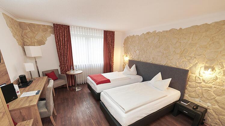 Doppelzimmer im Korbstadthotel Krone in Lichtenfels.