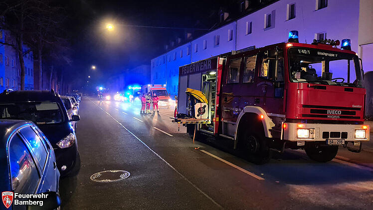 Brand in Bamberg: Feuerwehreinsatz in der Nacht