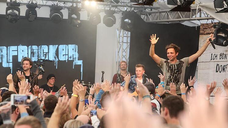Die Dorfrocker beim Benefizkonzert am 30. September in Bamberg. Foto: Barbara Herbst
