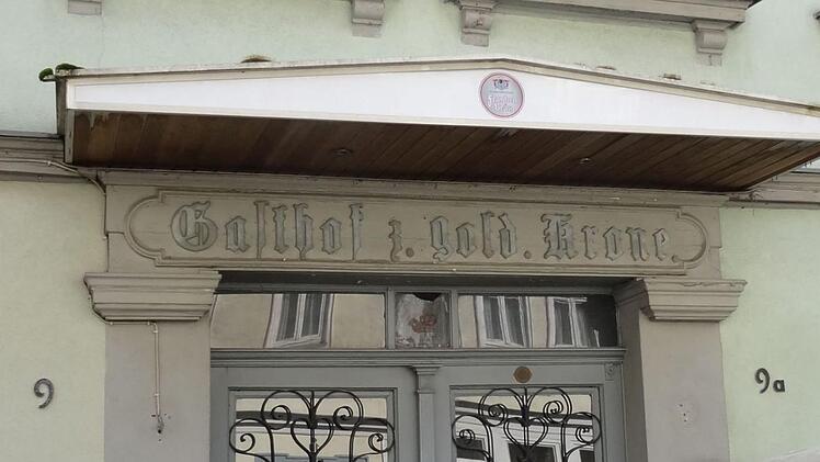 Wer erinnert sich noch an den Gasthof zur Goldenen Krone in der Metzgergasse?