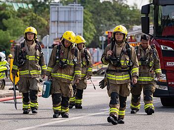 Nach Brand in Hongkong