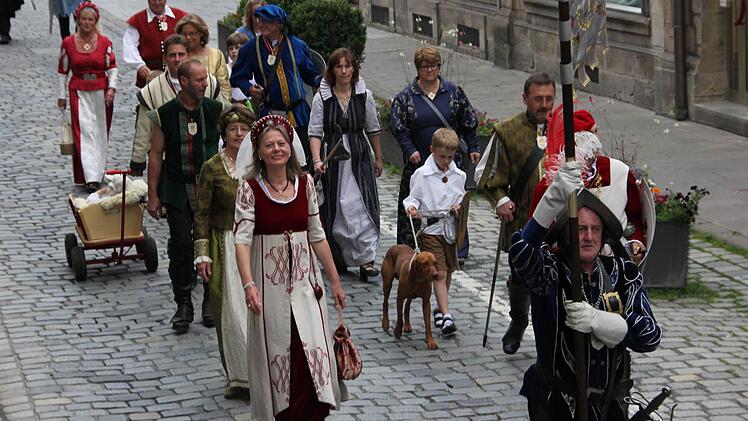 Historischer Festzug durch Kronach. Foto: Marco Meißner