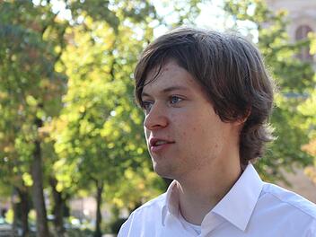 Mit 19 Jahren ist Lukas Eitel von der Linken der mit Abstand j&uuml;ngste Direktkandidat im Stimmkreis Erlangen-H&ouml;chstadt. Foto: Jann Weckel