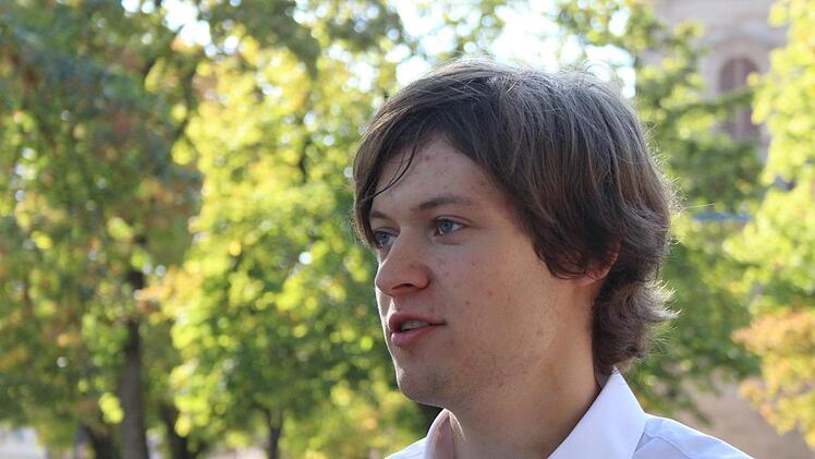 Mit 19 Jahren ist Lukas Eitel von der Linken der mit Abstand jüngste Direktkandidat im Stimmkreis Erlangen-Höchstadt. Foto: Jann Weckel