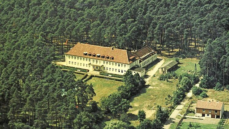 Die Strullendorfer Walderholungsstätte als Luftbild. Die Aufnahme ist wohl in den 1970er Jahren entstanden. Foto: Gemeinde Strullendorf