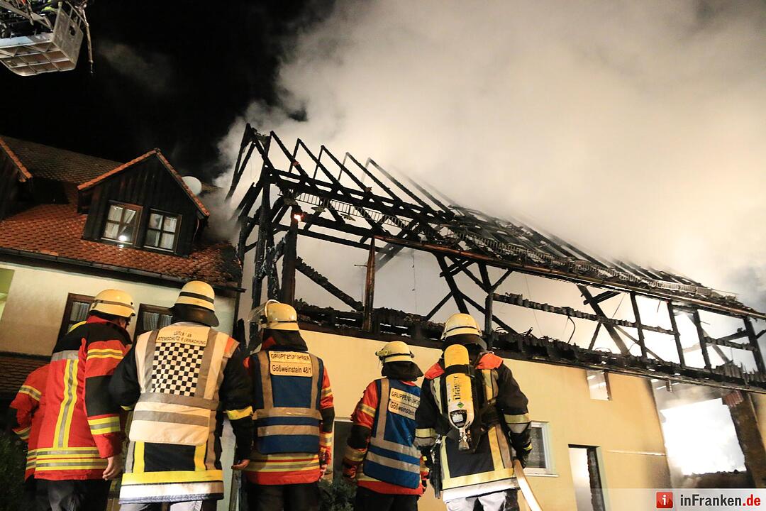 Scheune brennt in Bärnfels