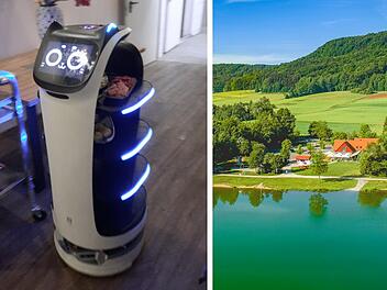 Happurg: Café-Restaurant "Seeterrassen" setzt Servier-Roboter ein - "in der Region der erste"