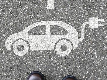 Man people electric car vehicle traffic eco friendly mobility