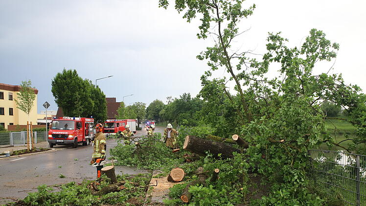 Starkes Unwetter zieht über Bayern