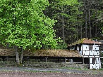 Ein sehr idyllisches Plätzchen von Römmelsdorf, die alte Kegelbahn von Familie Schmidt. Foto: Schmidt