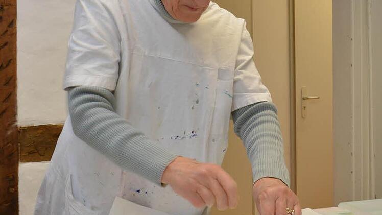 Karla König bei der Arbeit.