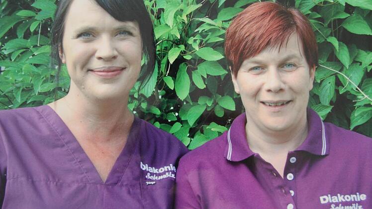 Simone Redwitz und Martina Bahr tragen seit 2013 die Verantwortung für den Pflegedienst. Foto: Sonja Adam