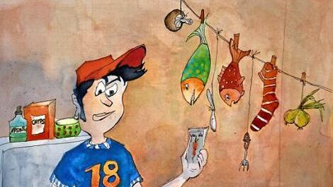 Wenn das Handy nicht weiterhilft: Wie wird aus rohen Karotten ein schmackhaftes Gericht? Eine Veranstaltung des Awo-Mehrgenerationenhauses Coburg hilft bei solchen Problemen.  Karikatur: Susi Rehm-Kroth