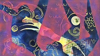 Hannelore Heider präsentiert schillernde, mythenreiche Phantasielandschaften.