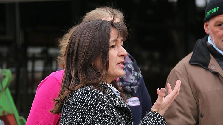 Barbara Becker (CSU), unterfränkische EU-Kandidatin verspricht den Landwirten Unterstützung. Foto: Gerd Schaar