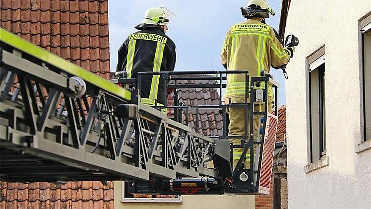 Die Hammelburger Feuerwehr bei einer Übung  Foto: Gerd Schaar/ Archiv