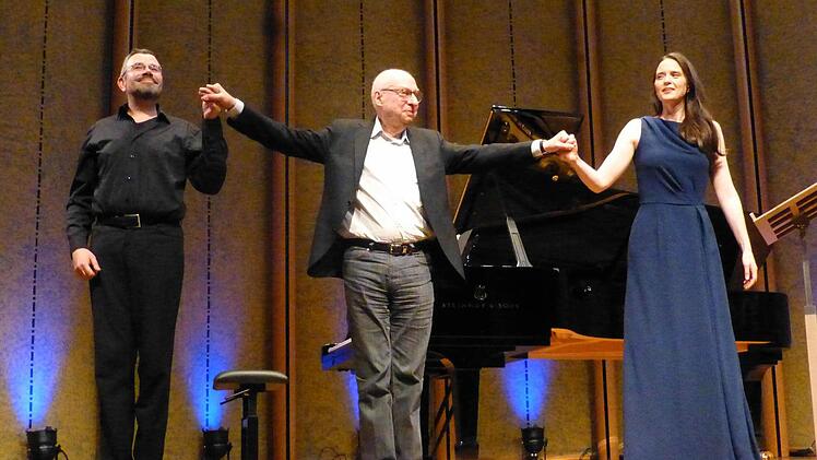 Axel Bauni, Aribert Reimann und Caroline Melzer