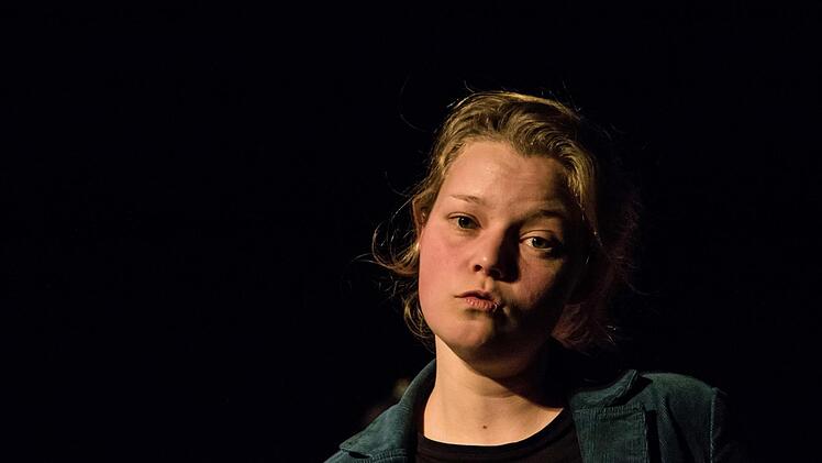 Freistaat Coburg" in der Reithalle: neue Mitglieder des Schauspiel-Ensembles stellen sich vor: Solvejg Schomers.Foto: Jochen Berger