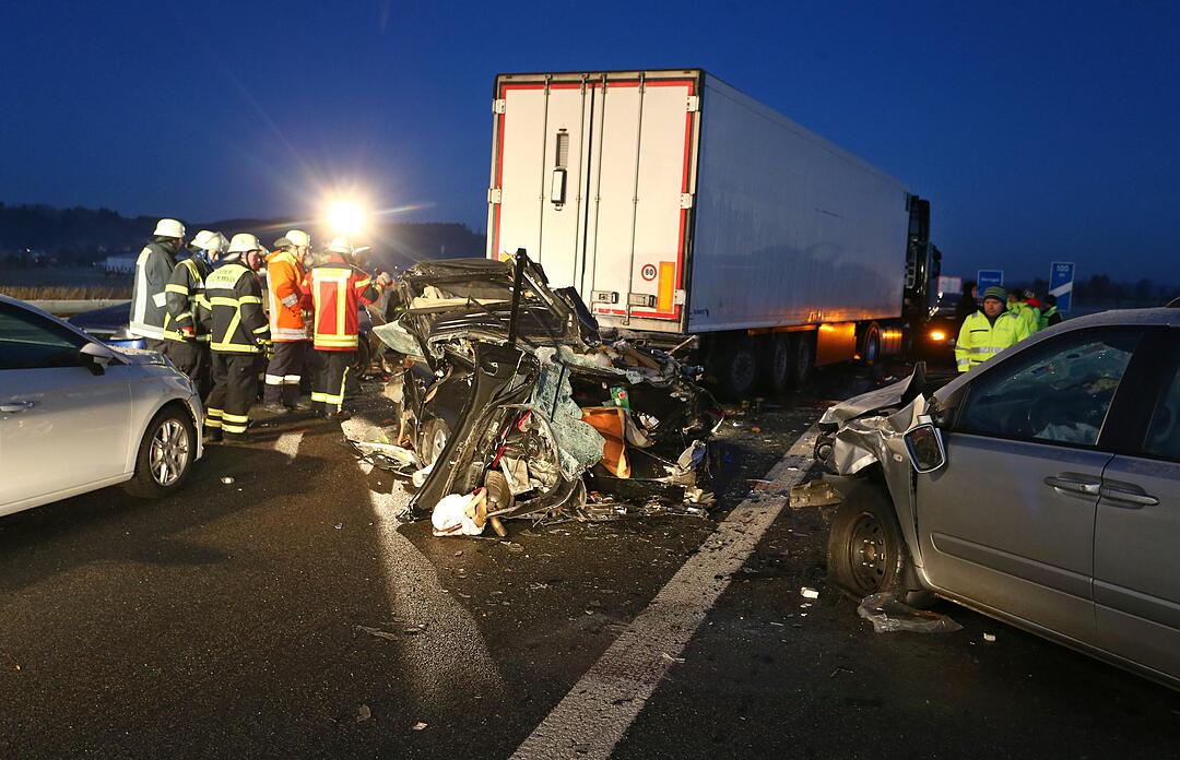Nebel-Unfall auf A7