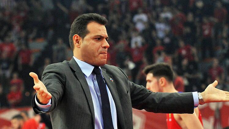 Moskaus Coach Dimitris Itoudis ist mit seinem Team Favorit im Halbfinale gegen Real Madrid. Foto: Panagiotis Moschandreou/dpa