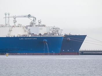 Entwicklung der LNG-Importe an der deutschen Küste