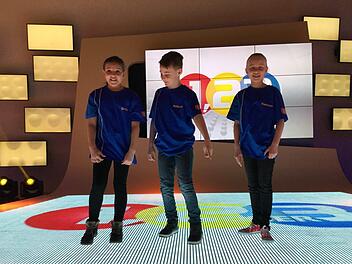 Greta, Antonio und Hannah im TV-Studio. Foto: privat