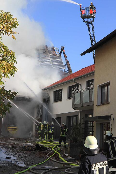 Brand in Schweinestall in Herzogenaurach