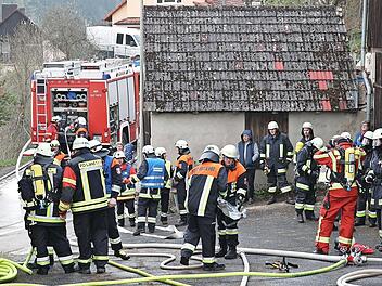 In Untertrubach fand die nicht angekündigte Alarmübung sämtlicher Feuerwehren im Umkreis statt.