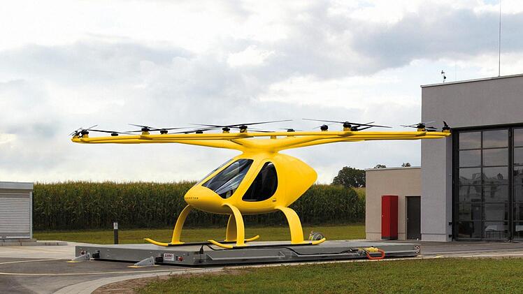 Mit diesem sogenannten Volocopter will der ADAC zuk&uuml;nftig Menschen retten. Foto: ADAC Luftrettung/Volocopter