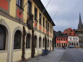 Am Marktplatz in Lichtenfels.