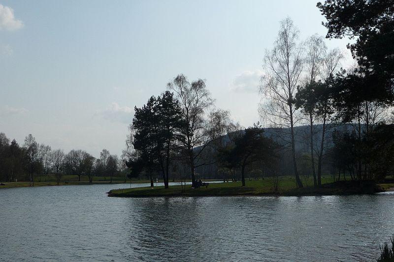 Bank auf Insel