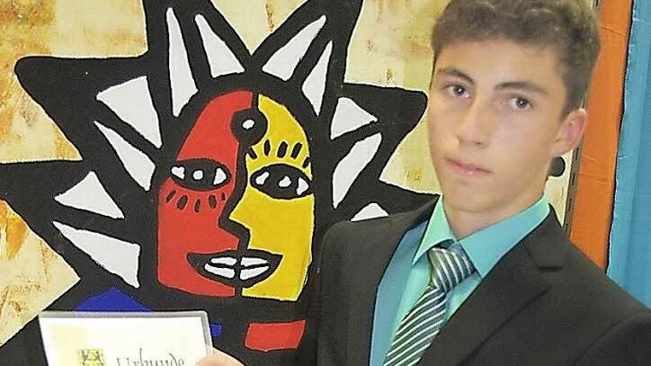 .Daniel Frank schaffte eine Notendurchschnitt von 1,18.