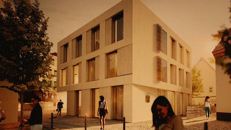 So wird sich das Gebäude später von der Mühlgasse aus präsentieren. Foto: Ralf Ruppert